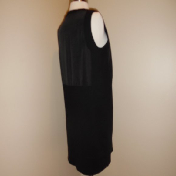 COS Black Casual Sweater Knit Cotton Contrast Panel Sheath Casual Comfort Dress - Picture 8 of 12